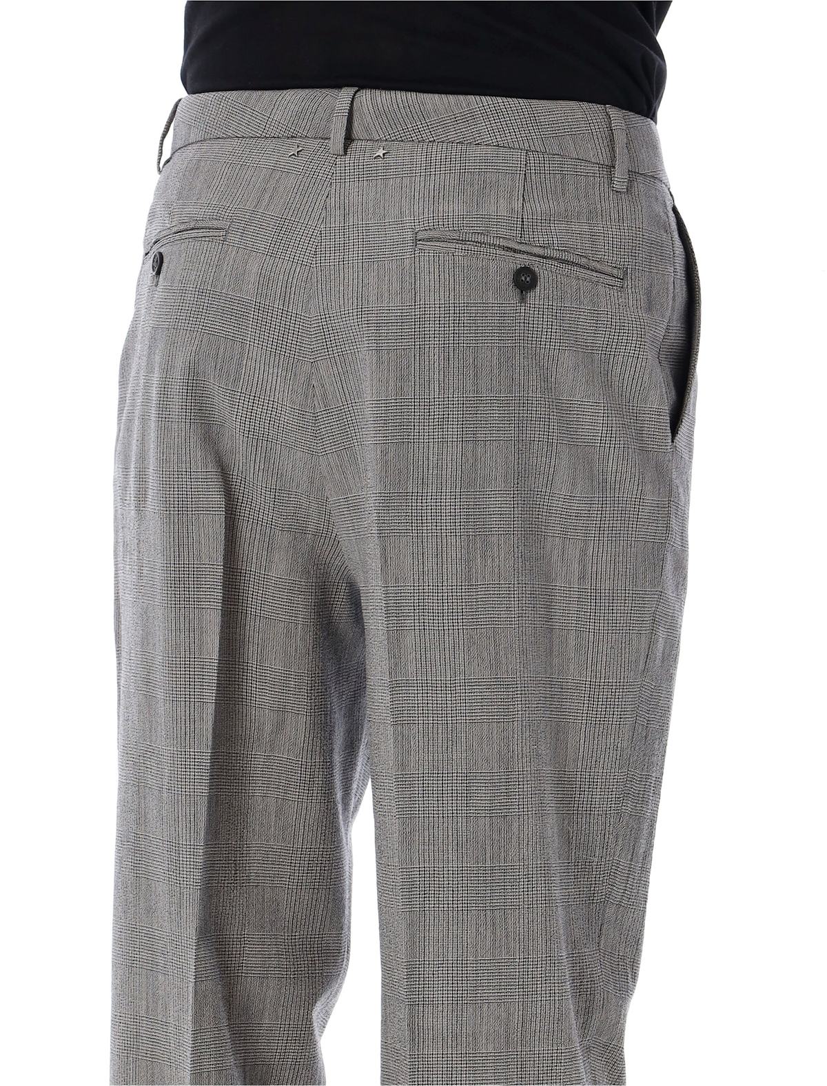 Golden Goose Prince of Wales Check Slim Pants - Grey Check - Image 3 of 3