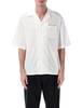Marni Poplin Bowling Shirt - White - Thumbnail 1