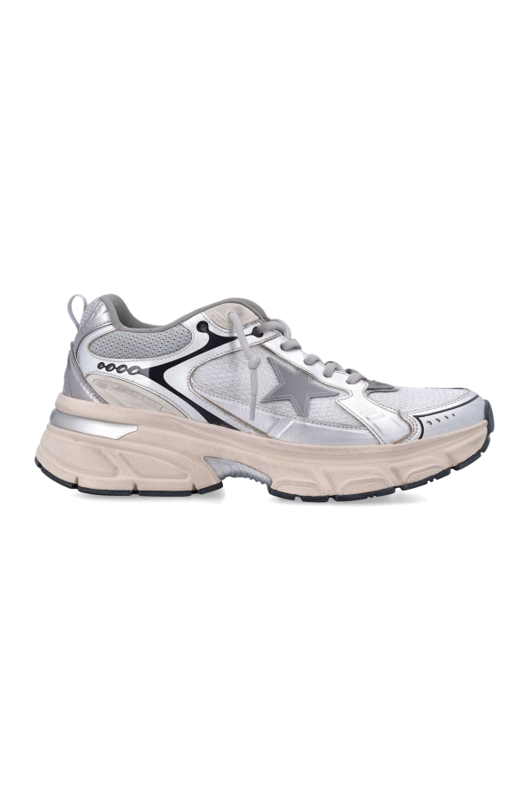 Golden Goose Lightstar Metallic Sneakers - Grey Silver Black