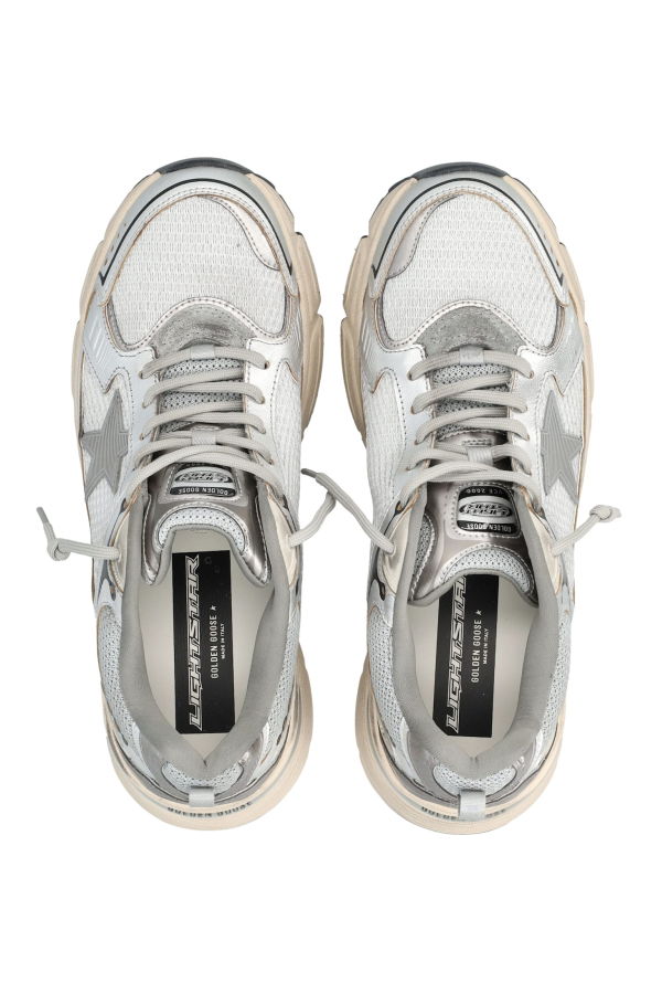 Golden Goose Lightstar Metallic Sneakers - Grey Silver Black