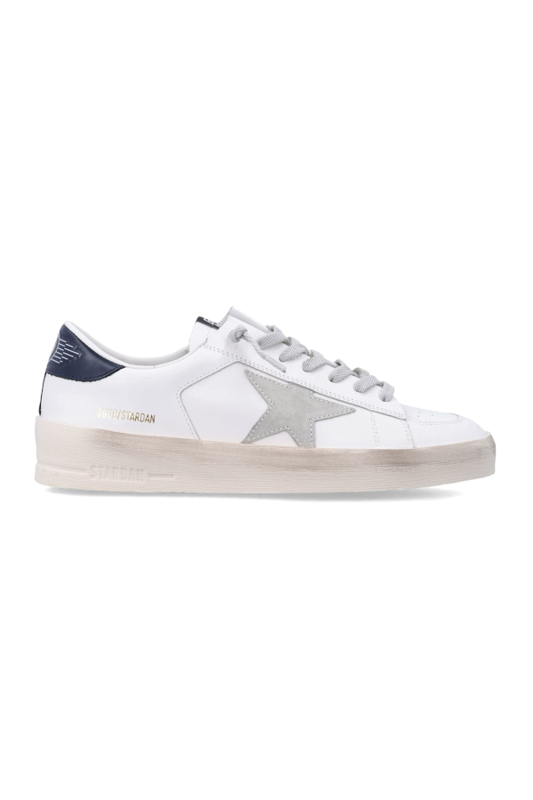 Golden Goose Stardan Vintage Leather Sneakers - White/Blue