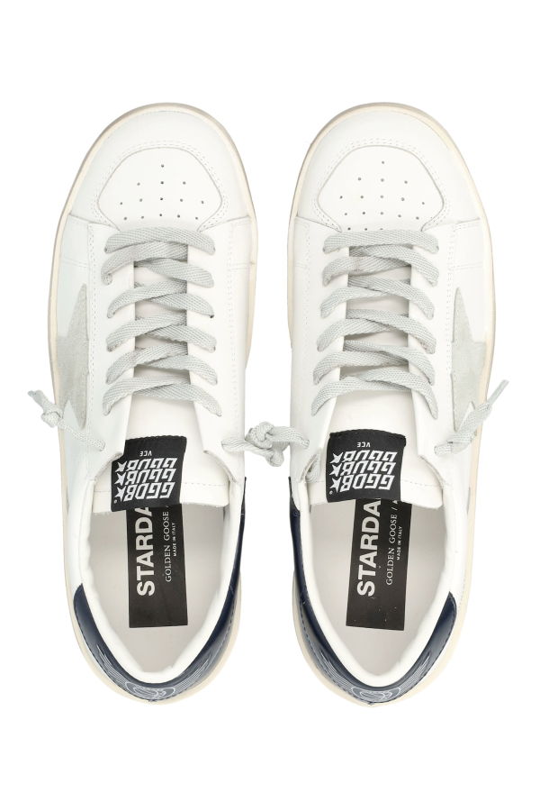 Golden Goose Stardan Vintage Leather Sneakers - White/Blue