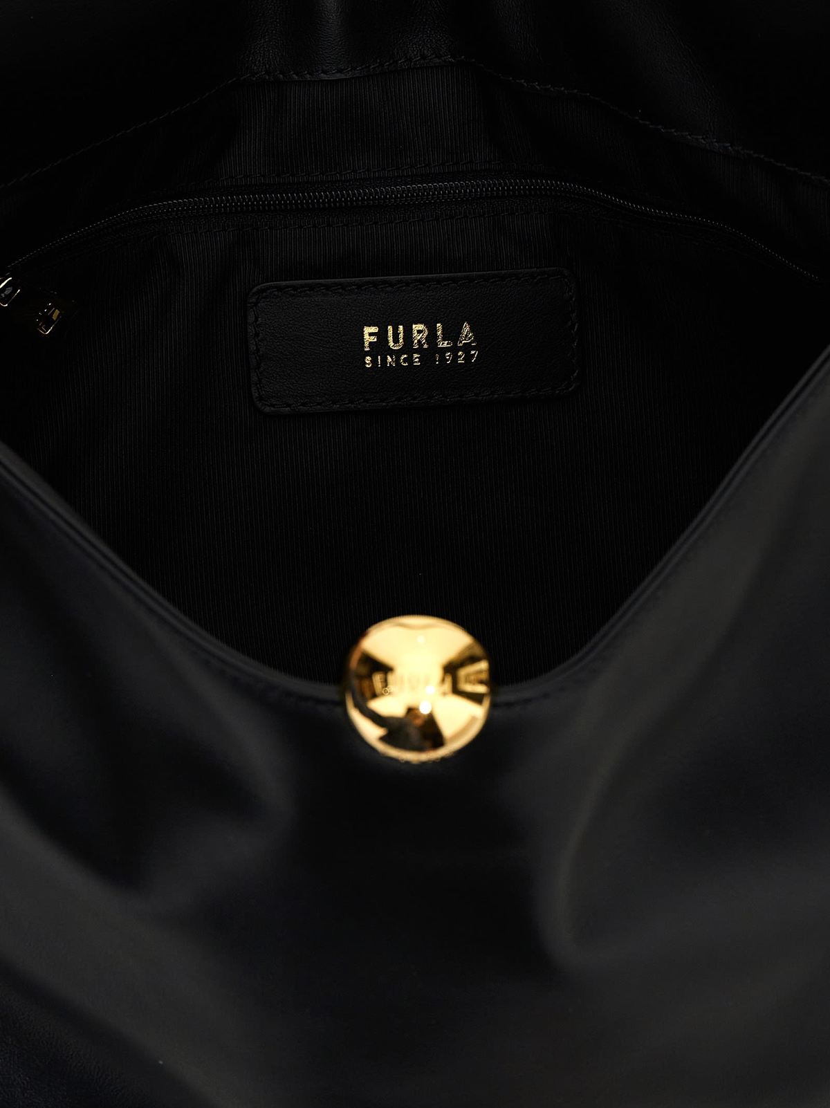 Furla Sfera Soft L Shoulder Bag - Black - Image 4 of 4