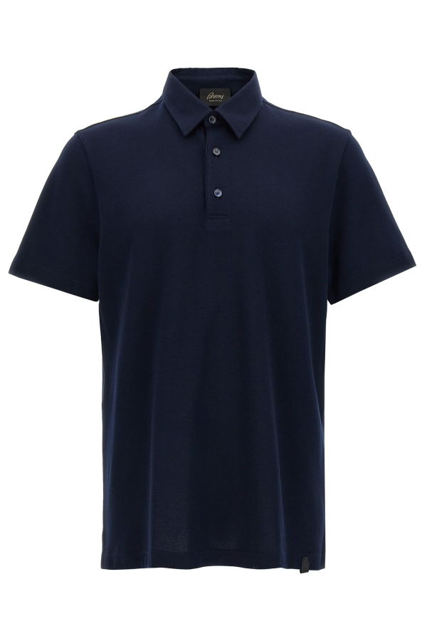 Brioni Cotton Polo Polo Shirt - Blue