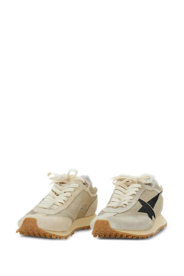 Golden Goose Low-top Lace-up Sneakers With Star Detail - Beige