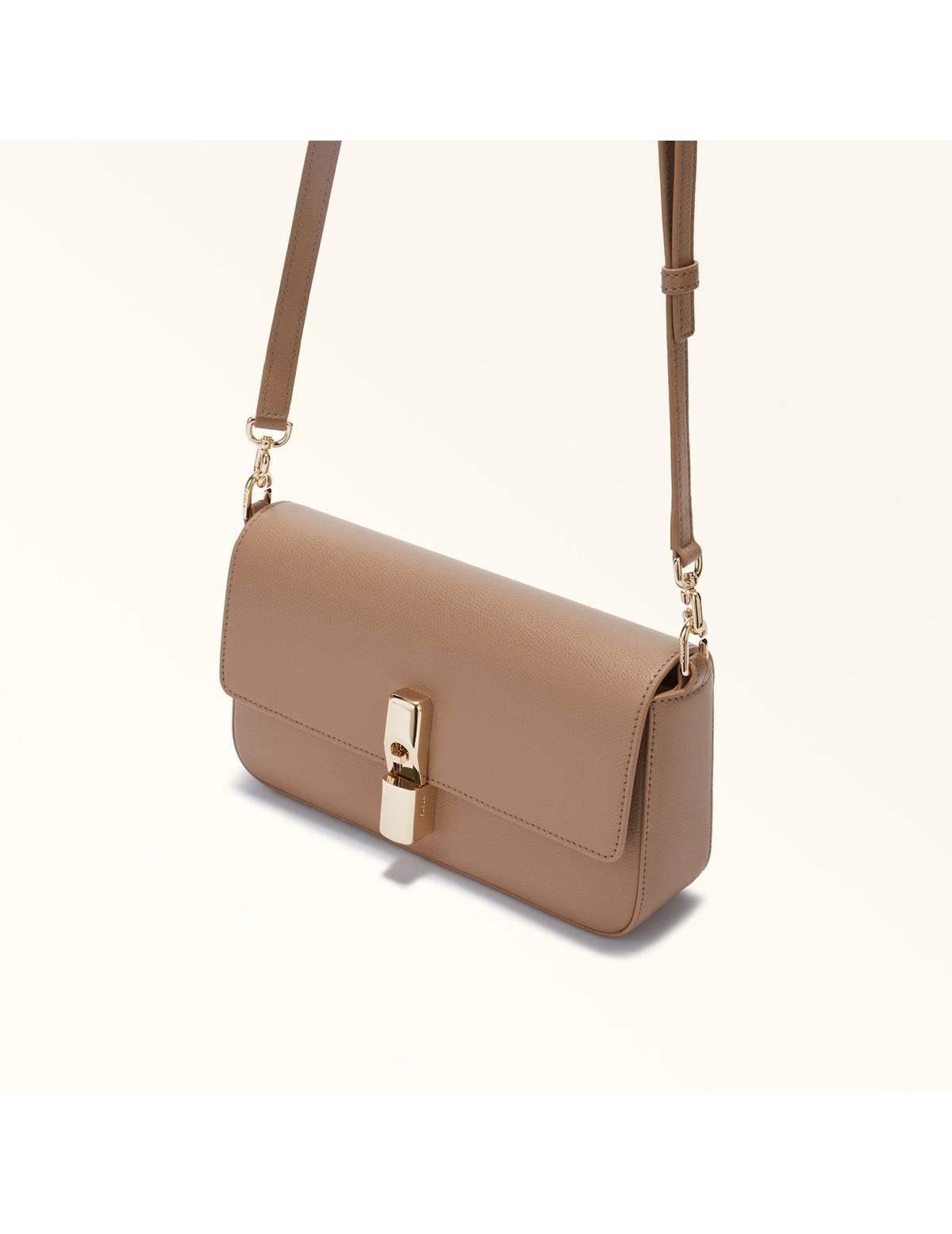 Furla Iride S Leather Bag Clutch - Greige - Image 2 of 5