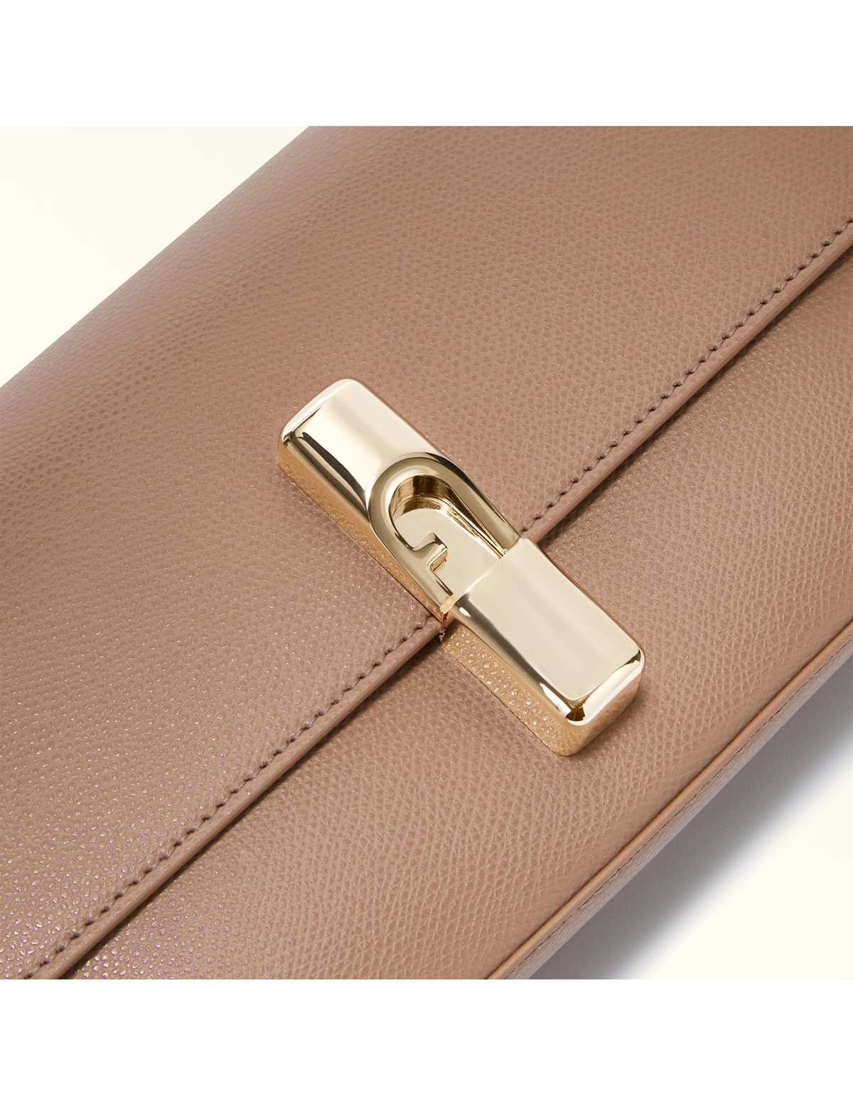 Furla Iride S Leather Bag Clutch - Greige - Image 3 of 5