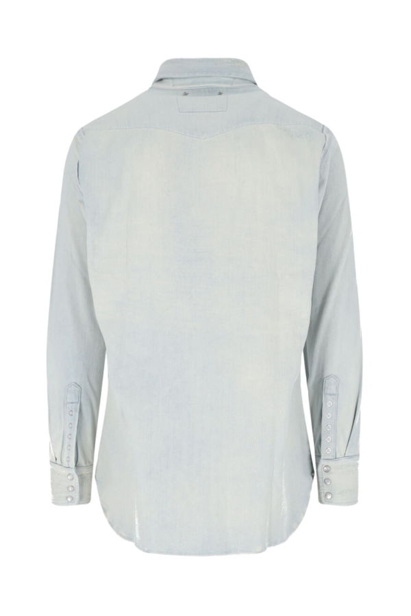 Golden Goose Denim Shirt With Studs Shirt - Blue