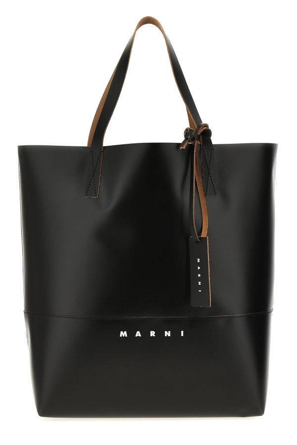 Marni Tribeca Shopping Bag Tote - Black