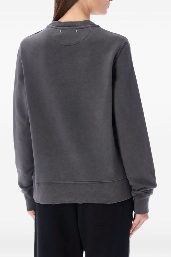 Golden Goose Crewneck Sweater With Decoration - Gray