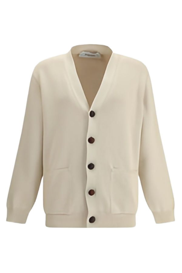 Golden Goose Cardigan With Appliqué Cardigan - Beige