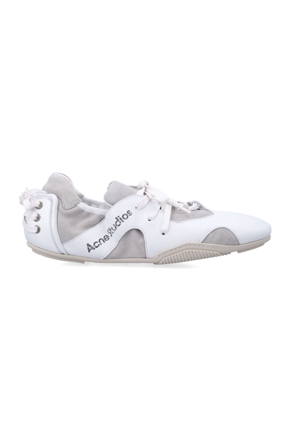 Acne Studios Leather Lace-Up Shoes Sneakers - White