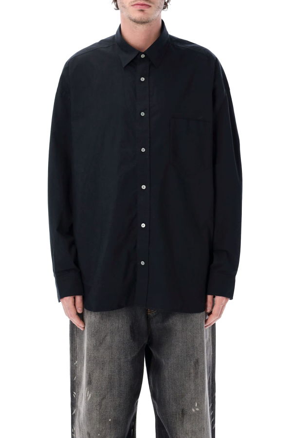 Acne Studios Button-Up Shirt Shirt - Black Grey