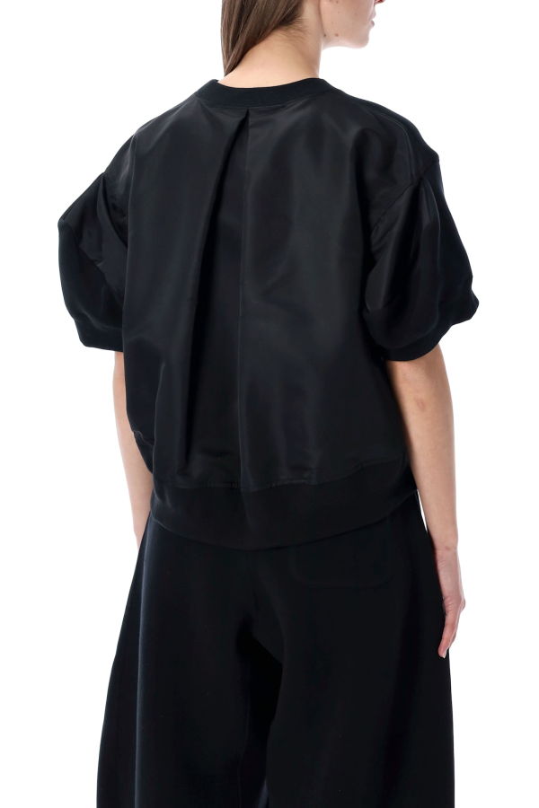sacai Crewneck Short Sleeve Fleece - Black