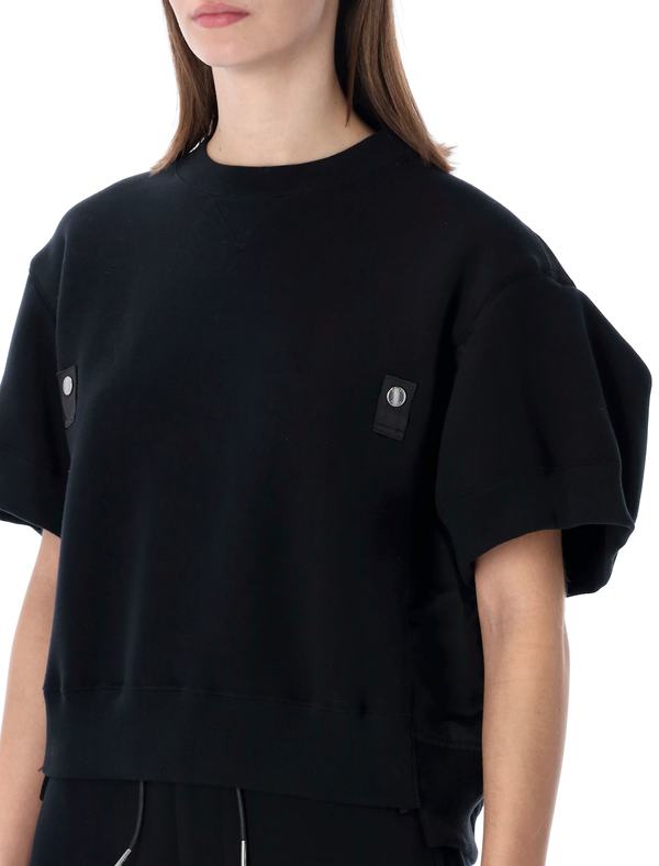 sacai Crewneck Short Sleeve Fleece - Black
