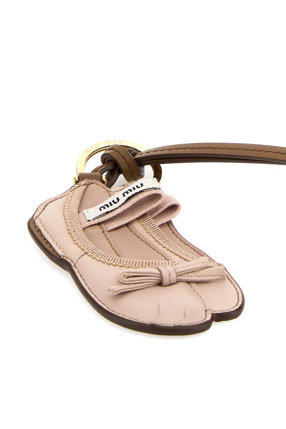 MIU MIU Pastel Pink Leather Keyring - Ninfea - Image 3 of 3