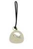MIU MIU Ivory Leather Keyring - Ivory - Thumbnail 1