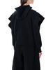 sacai Hooded Zip Sweatshirt - Black - Thumbnail 2