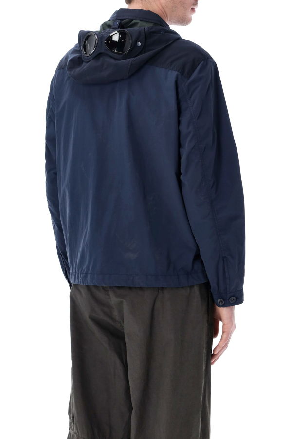 C.P. Company Nylon Goggle Overshirt - DK Navy