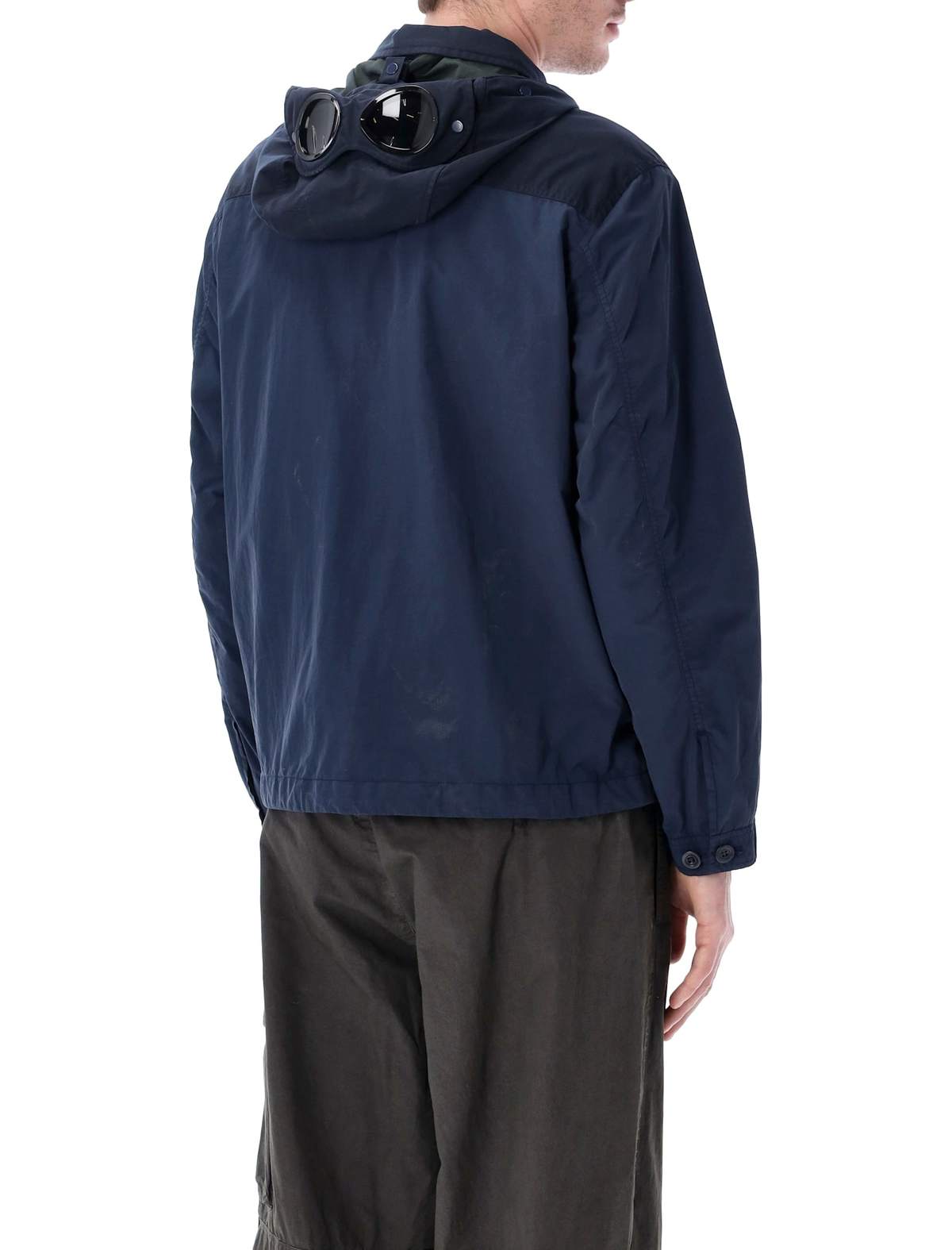 C.P. Company Nylon Goggle Overshirt - DK Navy - Image 2 of 3