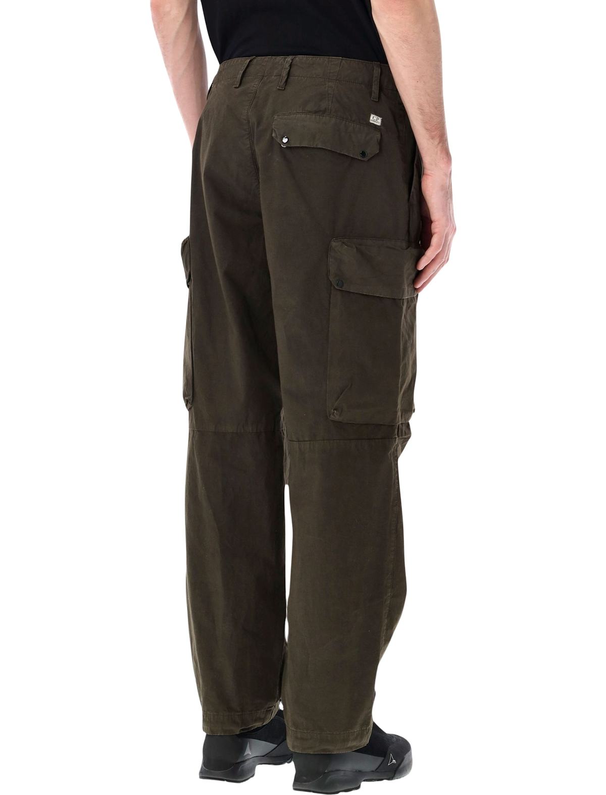 C.P. Company Microreps Fabric Cargo Pants - DK Olive - Image 2 of 3
