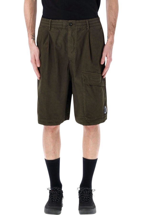 C.P. Company Microreps Cargo Shorts - Dk Olive