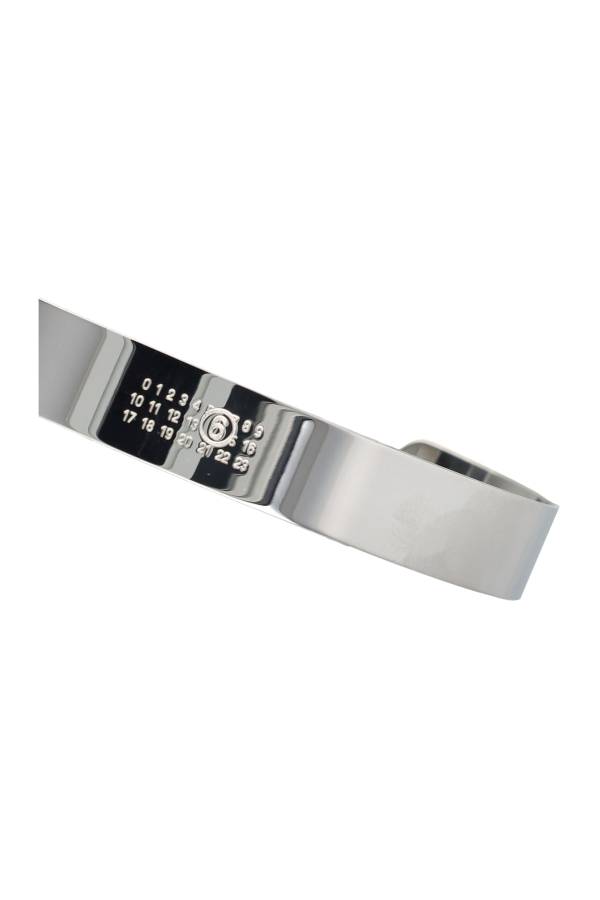 MM6 Maison Margiela Logo Choker Necklace - Silver