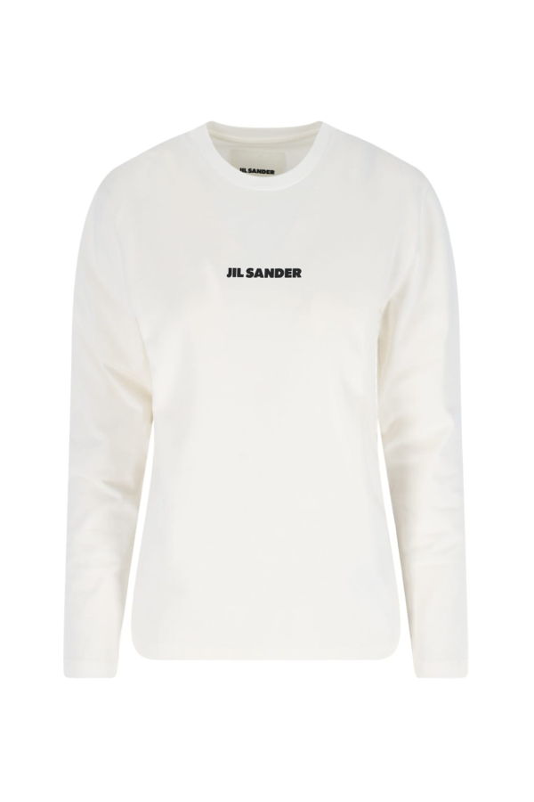 Jil Sander Logo Sweater - White