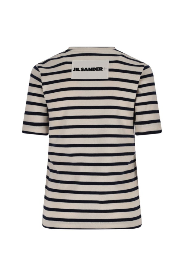 Jil Sander Stripe T-Shirt Tee - Cream