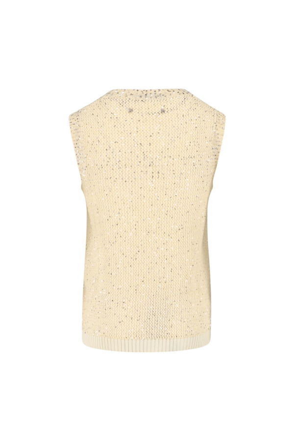 Golden Goose Sequin Knit Tank Top - Heritage White