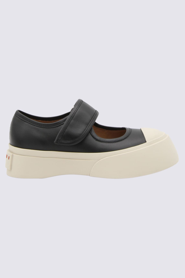 Marni Leather Sneakers - Black
