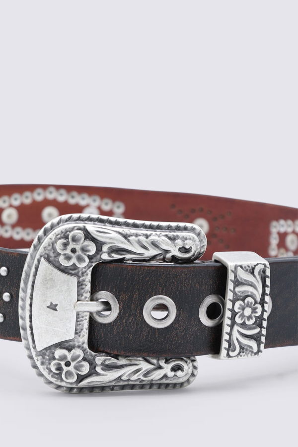 Golden Goose Leather Belt - Black