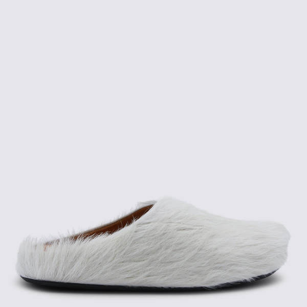 Marni Leather Sandals - White