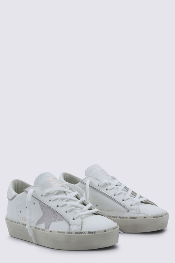 Golden Goose Hi Star Sneakers - White/Platinum