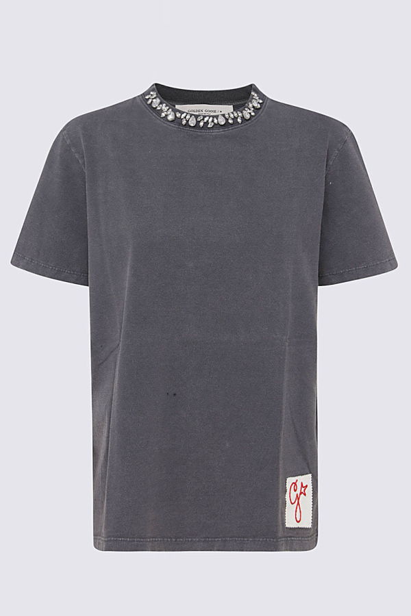 Golden Goose Grey Cotton T-Shirt - Gray