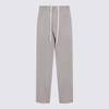 MM6 Maison Margiela Light Grey Cotton Pants - Gray - Thumbnail 1
