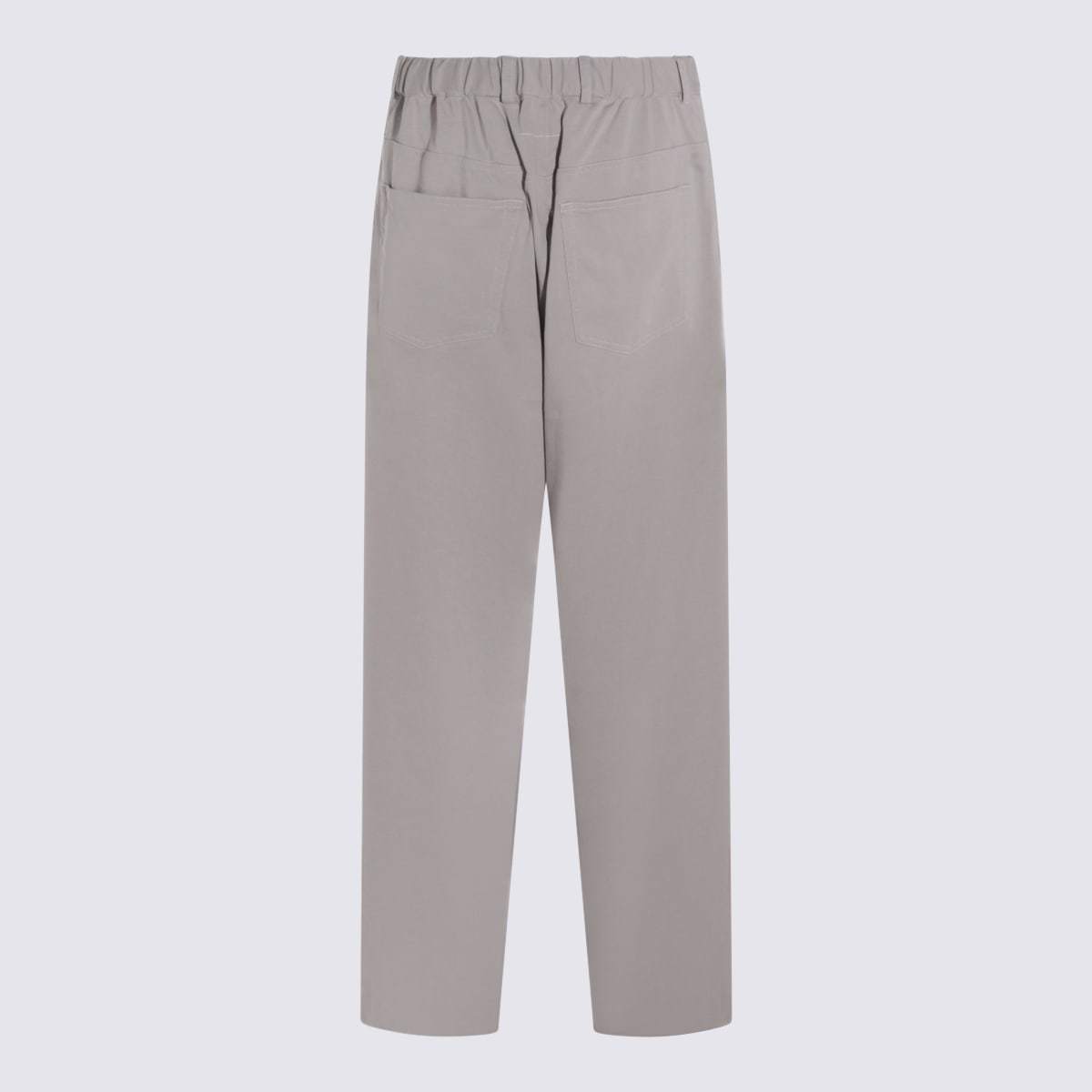 MM6 Maison Margiela Light Grey Cotton Pants - Gray - Image 2 of 4