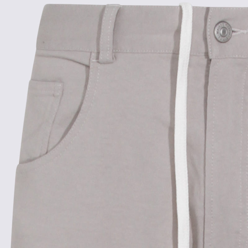 MM6 Maison Margiela Light Grey Cotton Pants - Gray