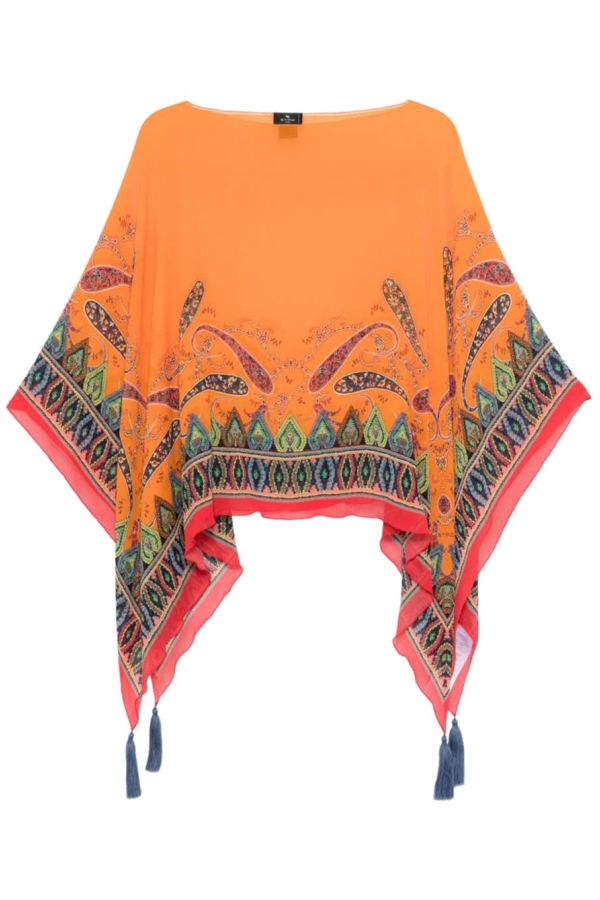 Etro Cape With Paisley Pattern - Multicolour