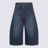 sacai Cotton Shorts - Blue - Thumbnail 1