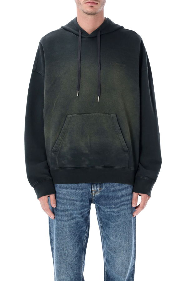 Golden Goose Bleached Hooded Sweatshirt - Black