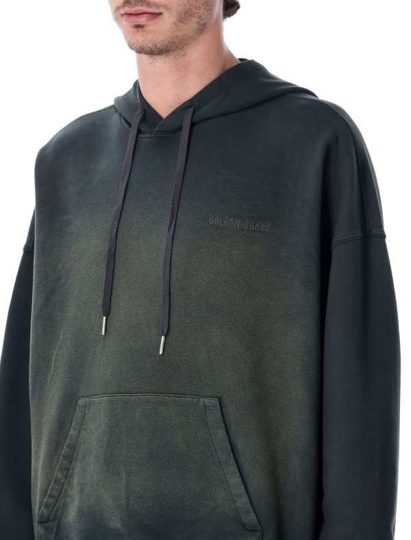 Golden Goose Bleached Hooded Sweatshirt - Black