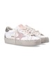 Golden Goose Hi Star Leather and Glitter Sneakers - WHITE/PINK/CINDAR - Thumbnail 3