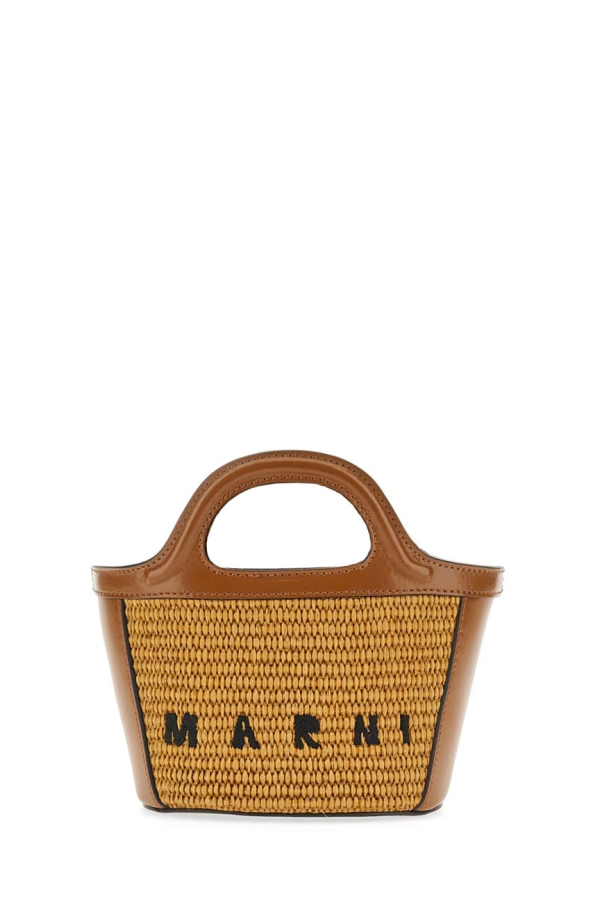 Marni Tropicalia Micro Bag Tote - Brown