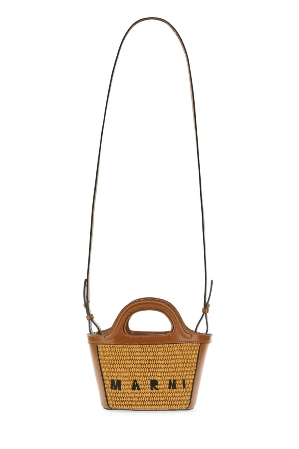 Marni Tropicalia Micro Bag Tote - Brown