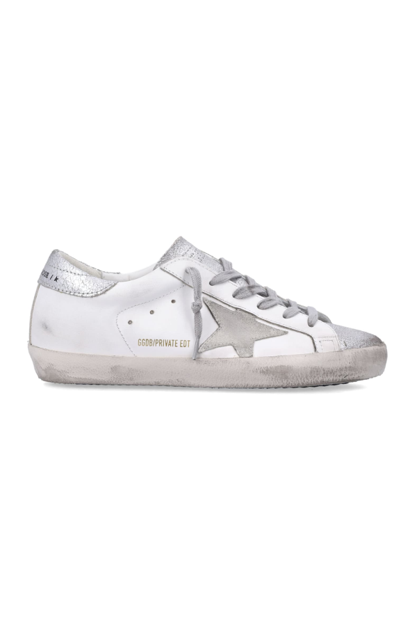 Golden Goose Super-Star Sneakers - White/Ivory/Silver