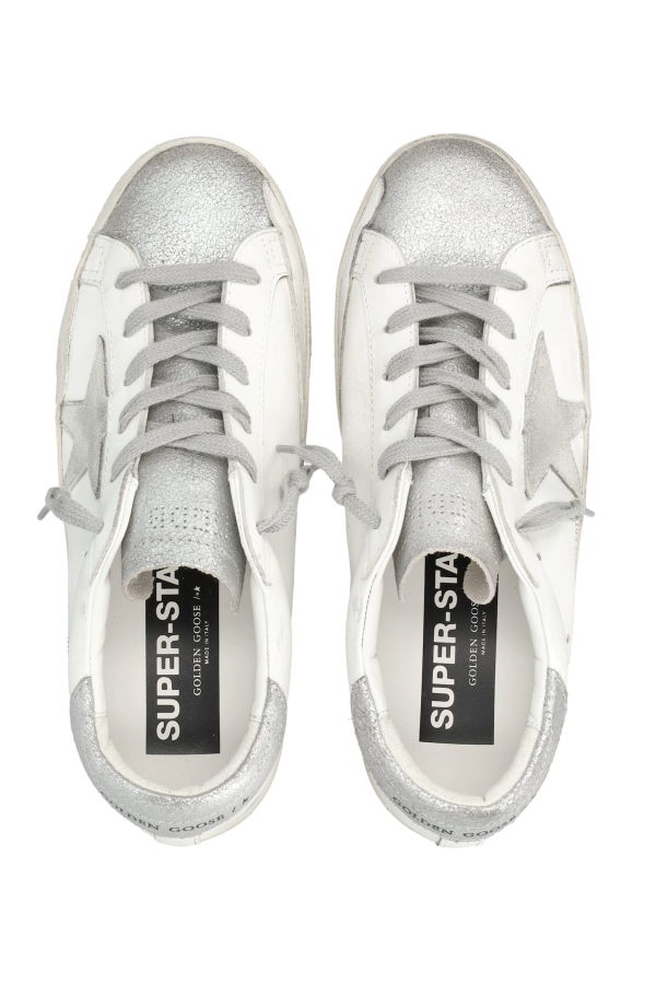 Golden Goose Super-Star Sneakers - White/Ivory/Silver
