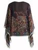 Etro Paisley Print Silk Poncho Top - Multicolour - Thumbnail 3