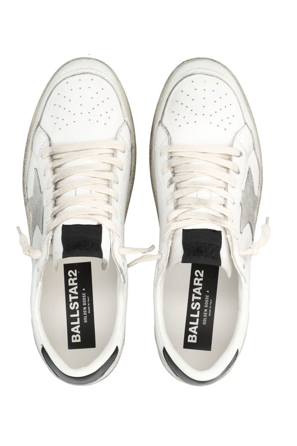 Golden Goose Ball Star Leather Sneaker - White/Gray