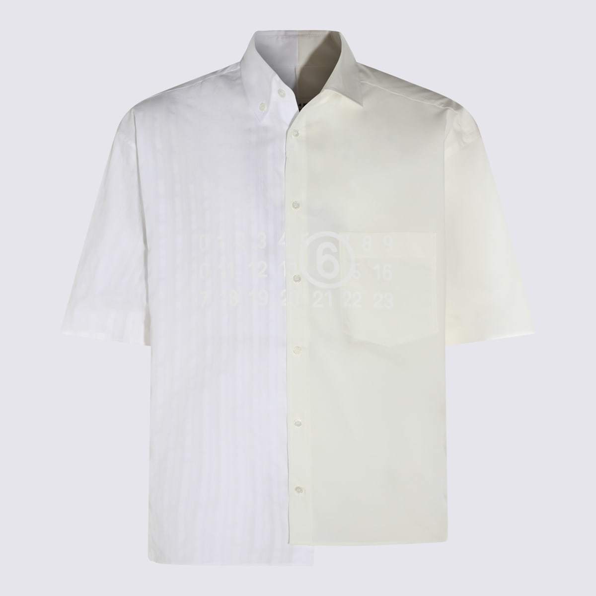 MM6 Maison Margiela Cotton Shirt - White - Image 1 of 4
